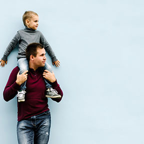 Man and child. Term insurance situations